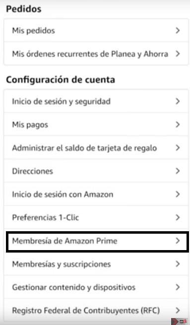 Membresía de Amazon Prime